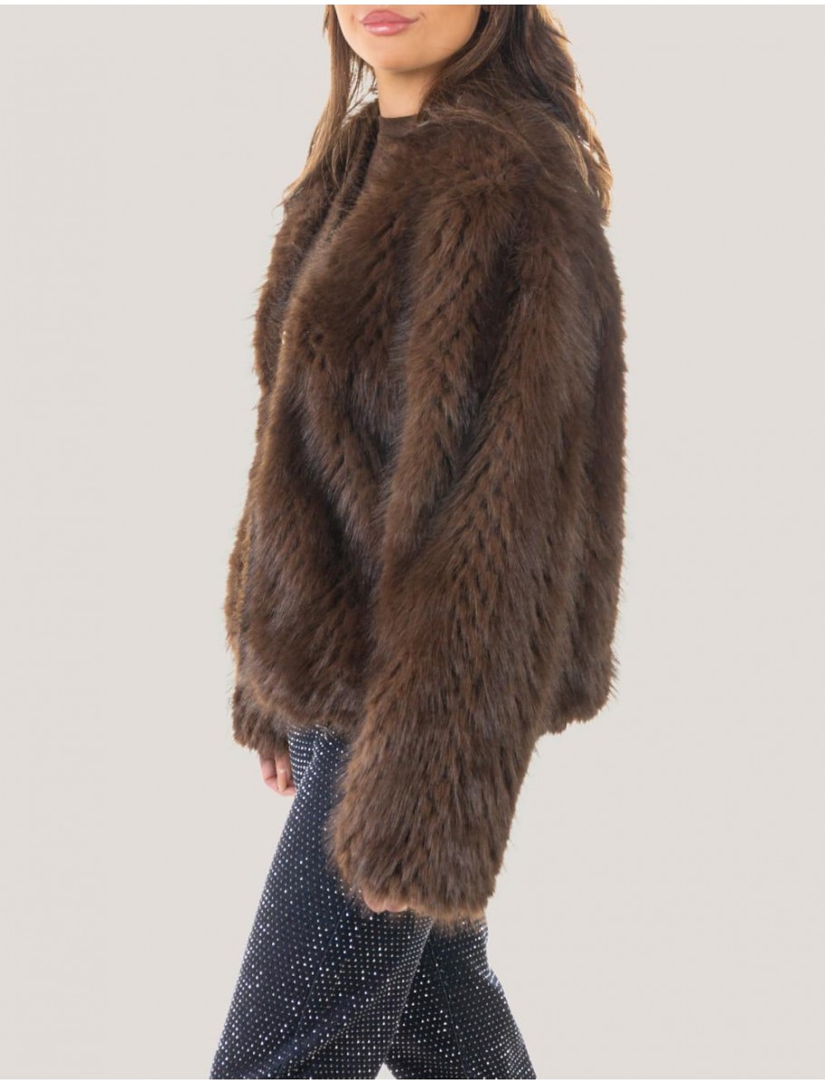 CHAQUETA OBVIO LARA MARRoN