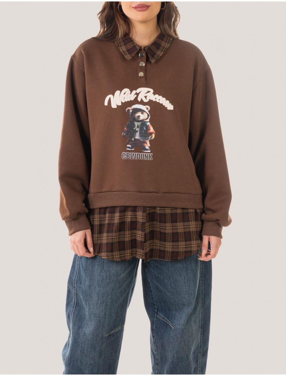 SUDADERA OBVIO DOBRYS MARRoN