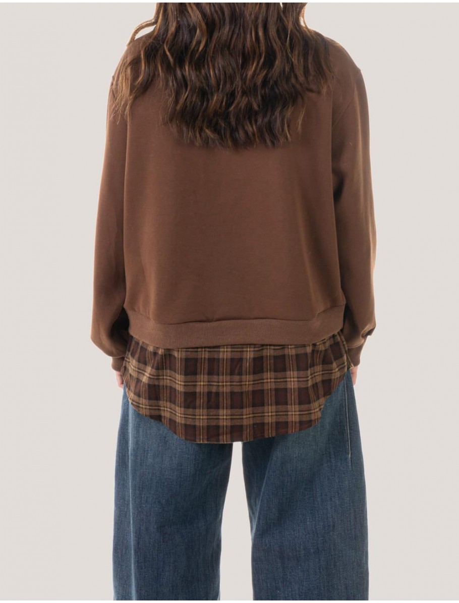 SUDADERA OBVIO DOBRYS MARRoN