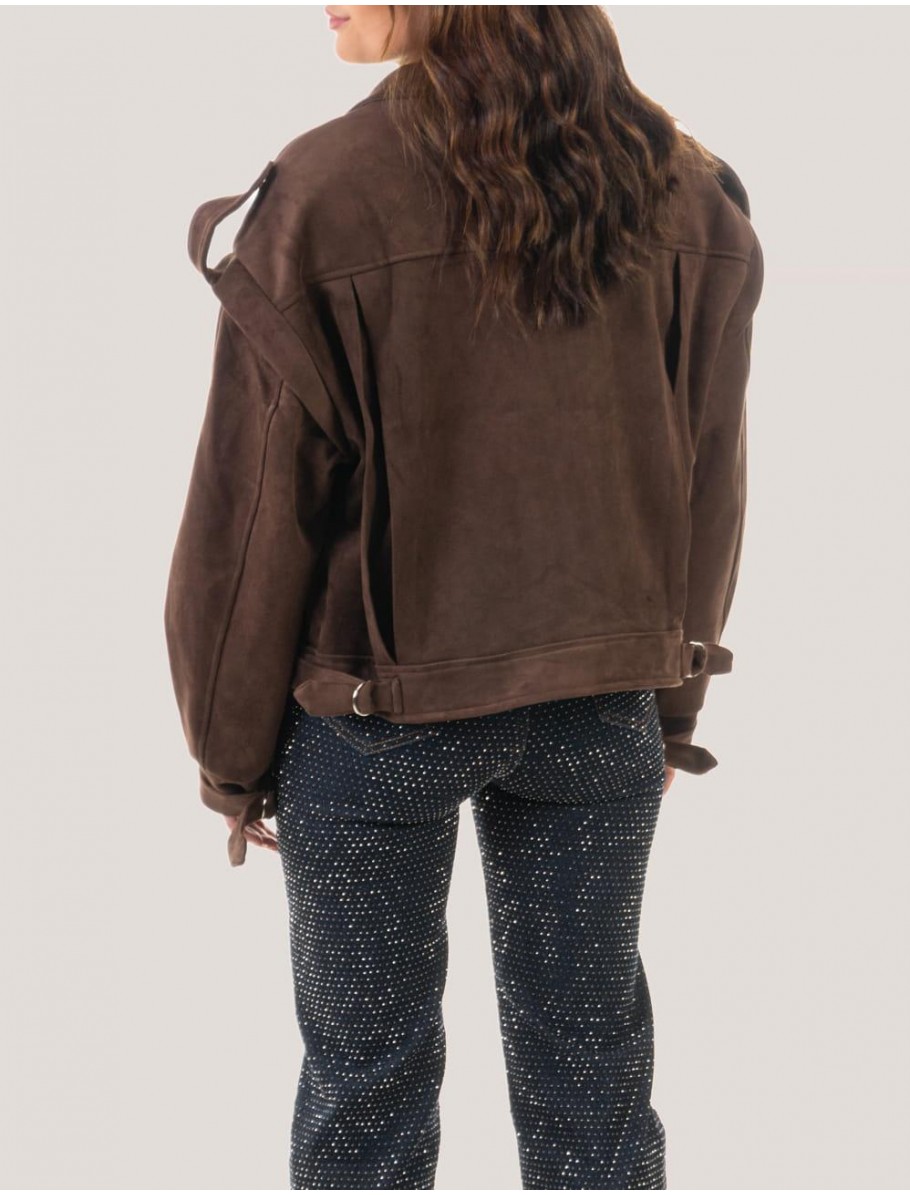 CHAQUETA OBVIO LIZ MARRoN