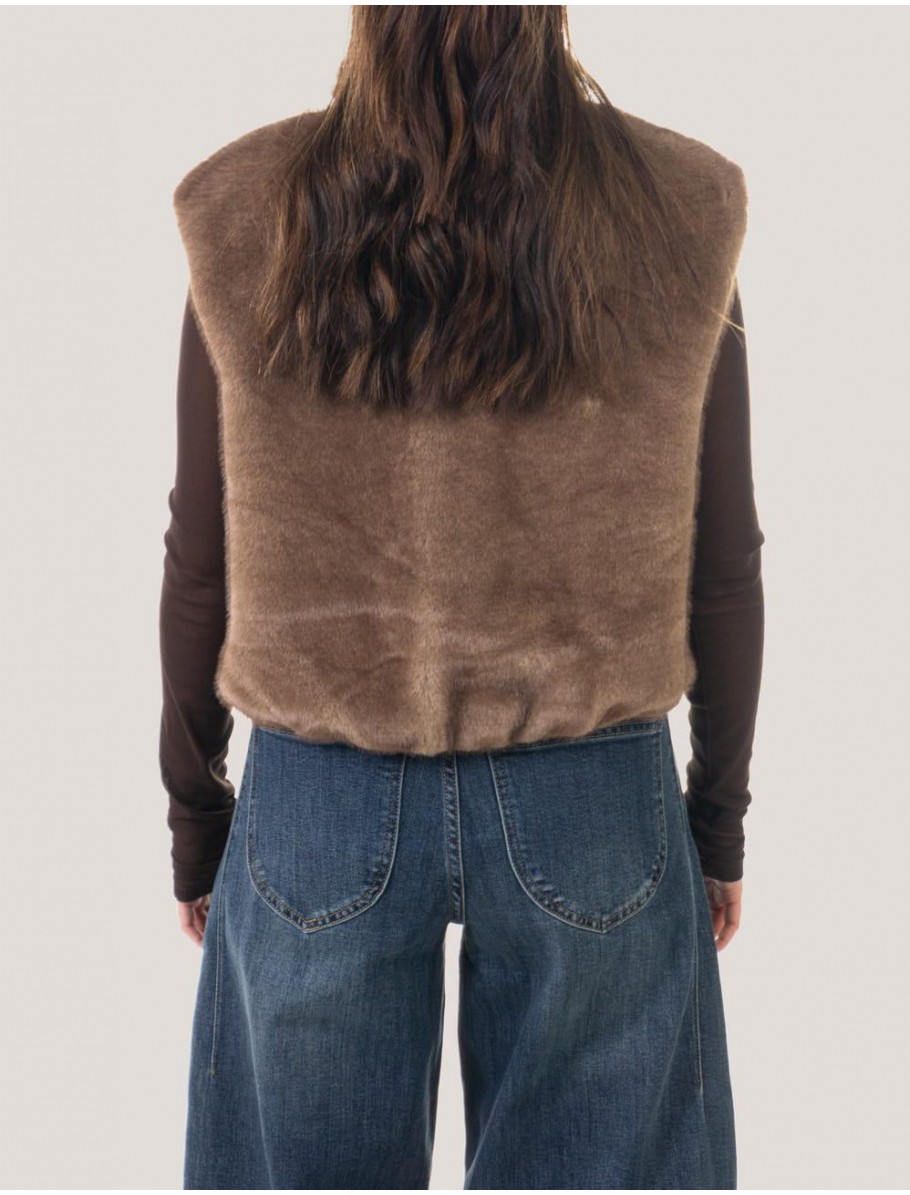 CHALECO OBVIO JLYV PETRA TAUPE