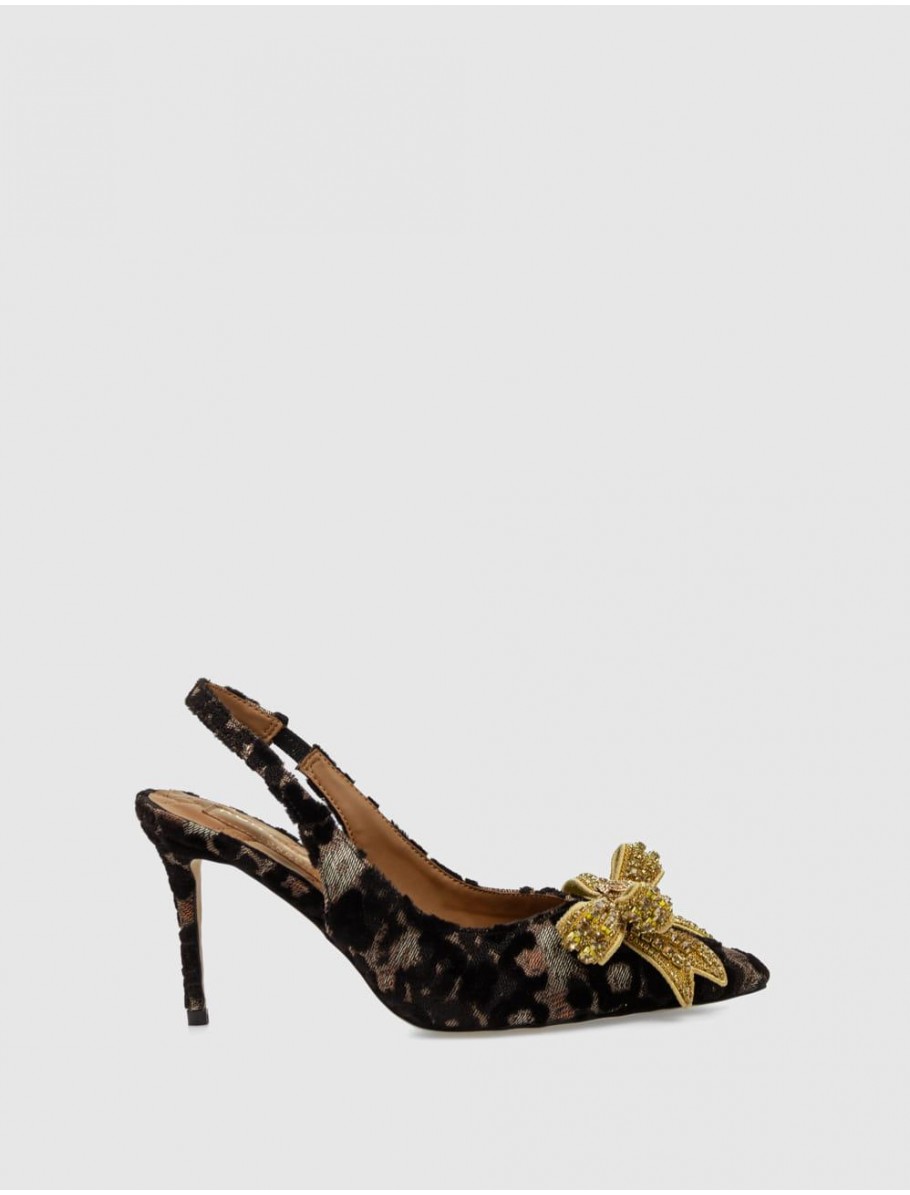 SALON DESTALONADO KURT GEIGER BELGRVIA BOW HH SLING MARRoN