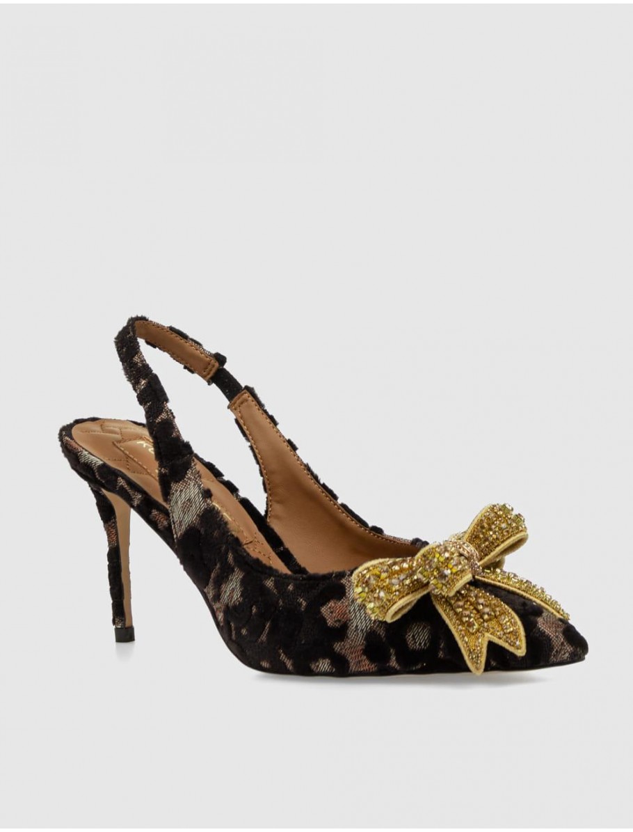 SALON DESTALONADO KURT GEIGER BELGRVIA BOW HH SLING MARRoN