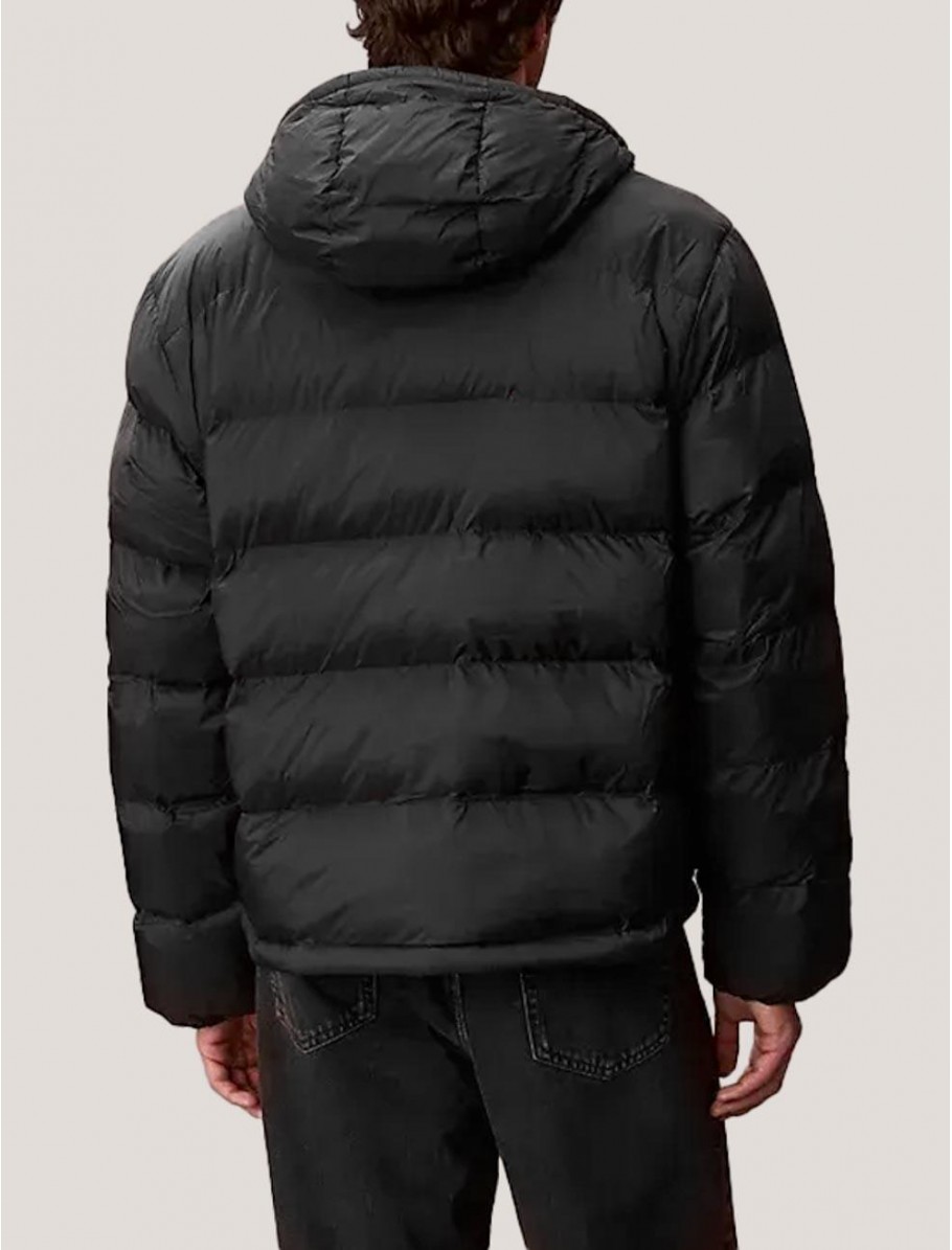 CHAQUETA CALVIN KLEIN LS NYLON MONOGRAM PUFFER NEGRO