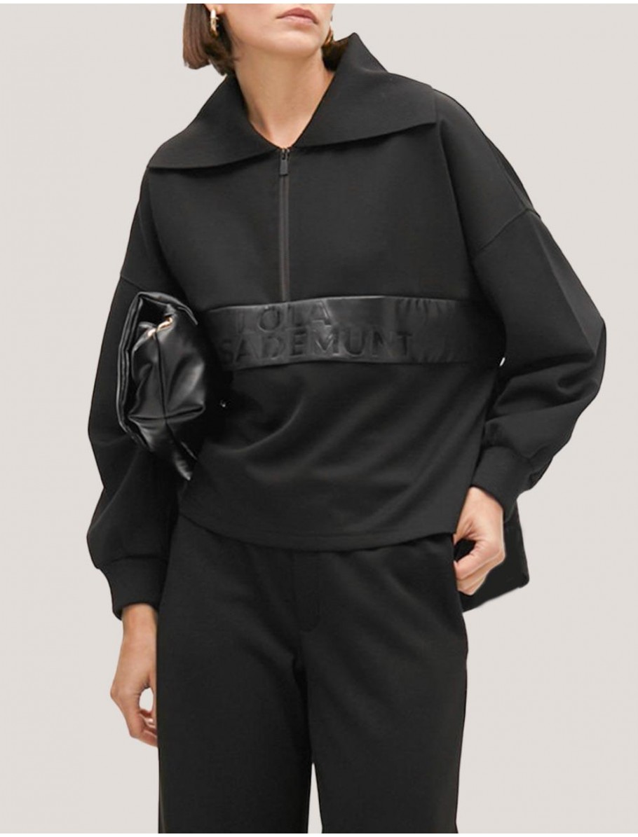 SUDADERA LOLA CASADEMUNT LF2511002 NEGRO