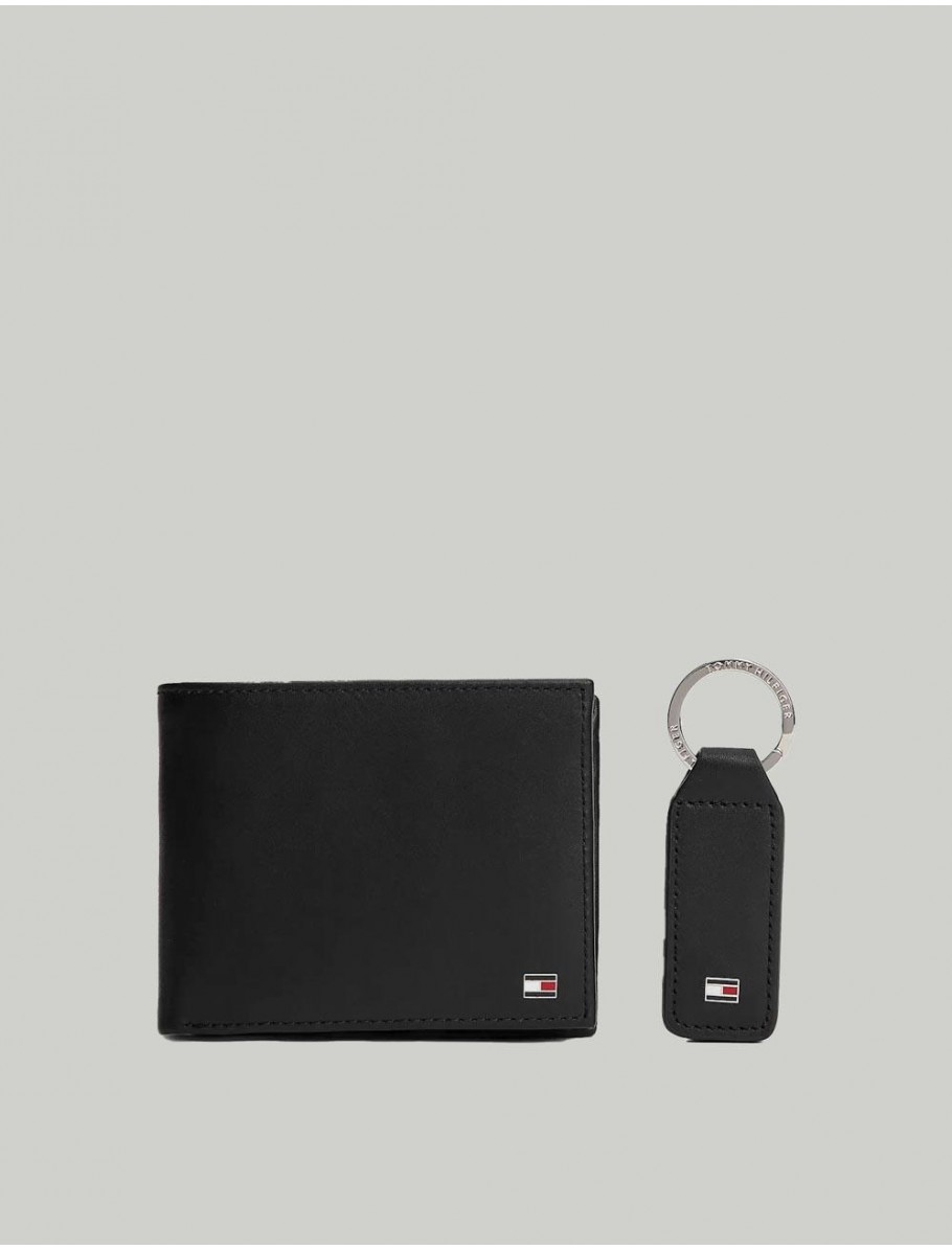 CARTERA TOMMY HILFIGER GP ETON CC AND COIN PCKT KEYFOB NEGRO