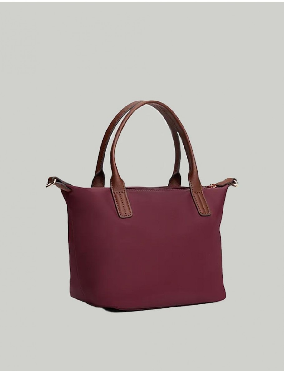 BOLSO TOMMY HILFIGER POPETTE MINI TOTE BURDEOS