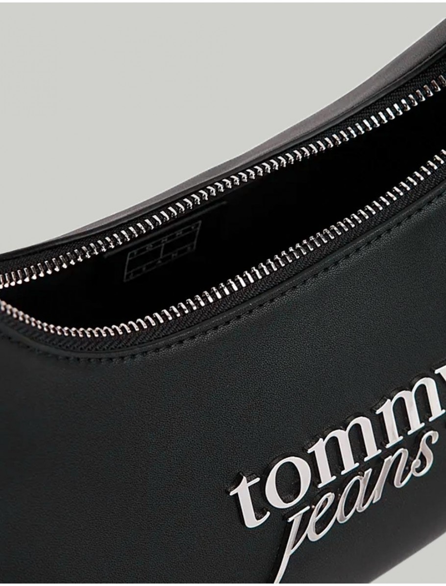 BOLSO TOMMY HILFIGER TJW BOLD SCRIPT SHOULDER NEGRO