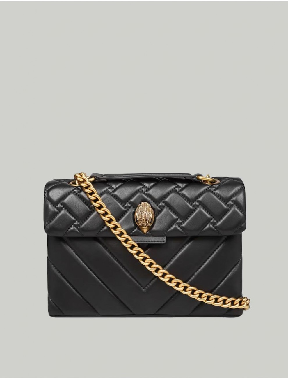 BOLSO KURT GEIGER LEATHER KENSINGTON X BAG NEGRO