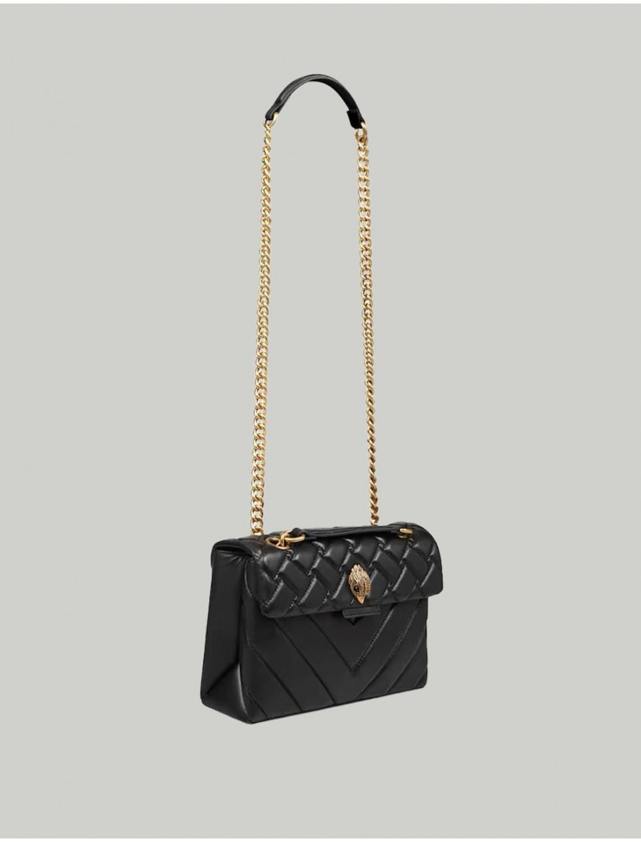 BOLSO KURT GEIGER LEATHER KENSINGTON X BAG NEGRO