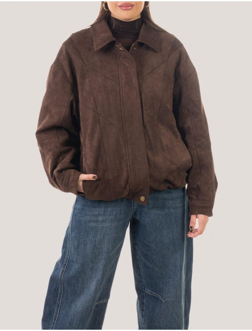 CHAQUETA OBVIO LISA MARRoN