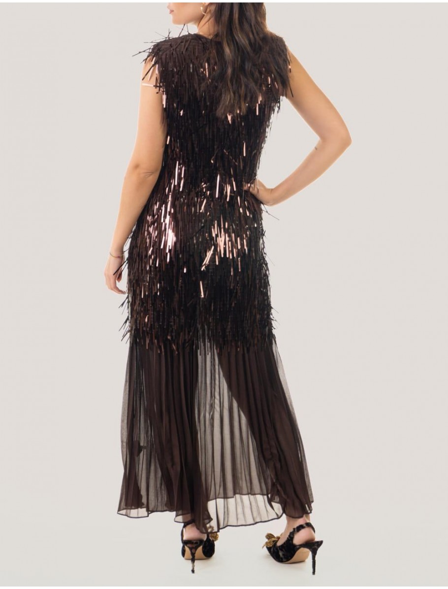 VESTIDO OBVIO IRINA MARRoN