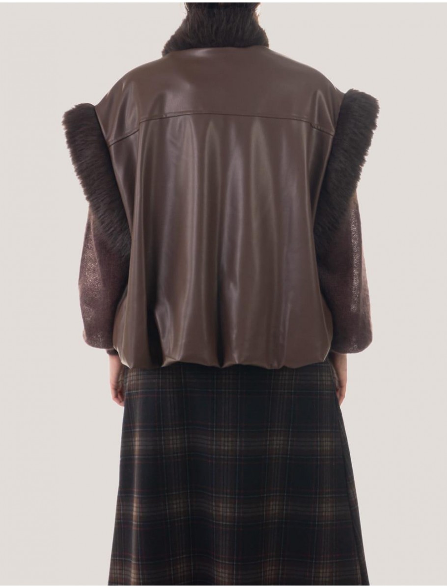 CHALECO OBVIO JAZMIN MARRoN