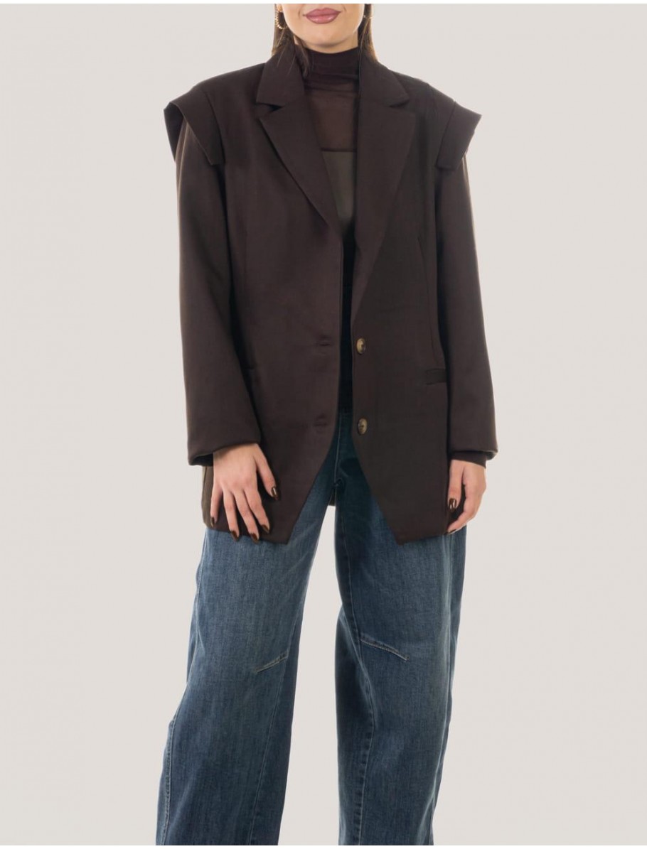 CHAQUETA OBVIO CATALINA MARRoN