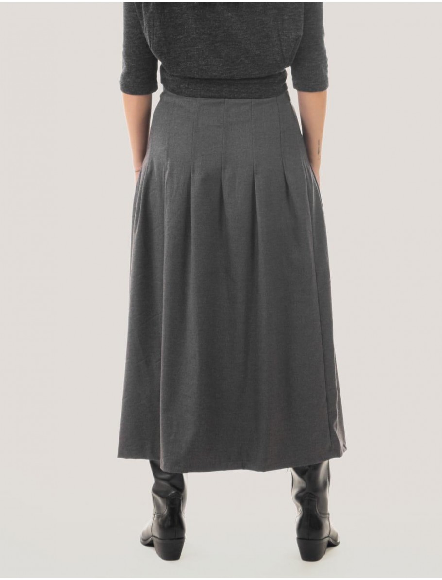 FALDA OBVIO ISABELLA GRIS