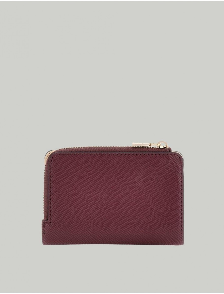 CARTERA GUESS BOLENA SLG ZIP BURDEOS