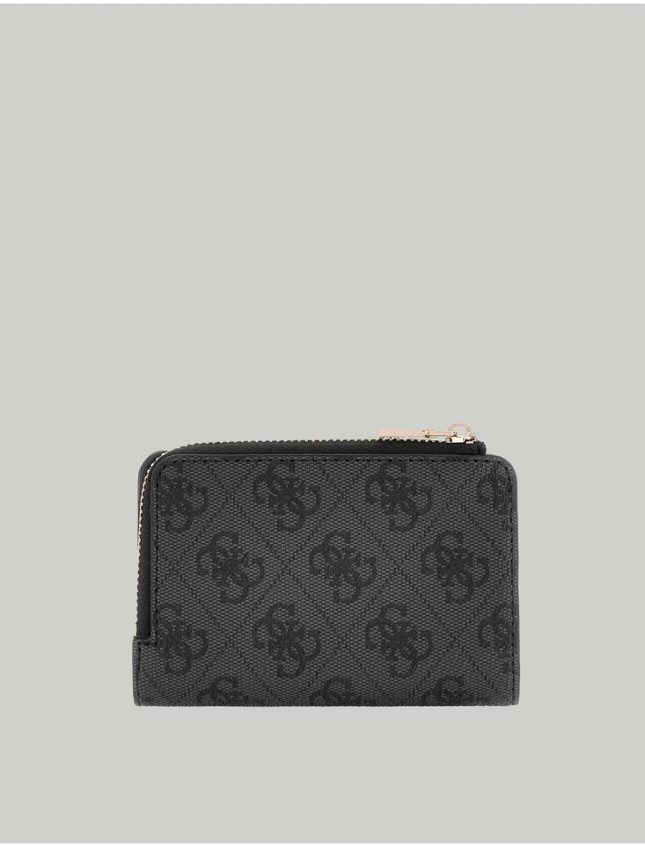CARTERA GUESS LAUREL II SLG ZIP NEGRO