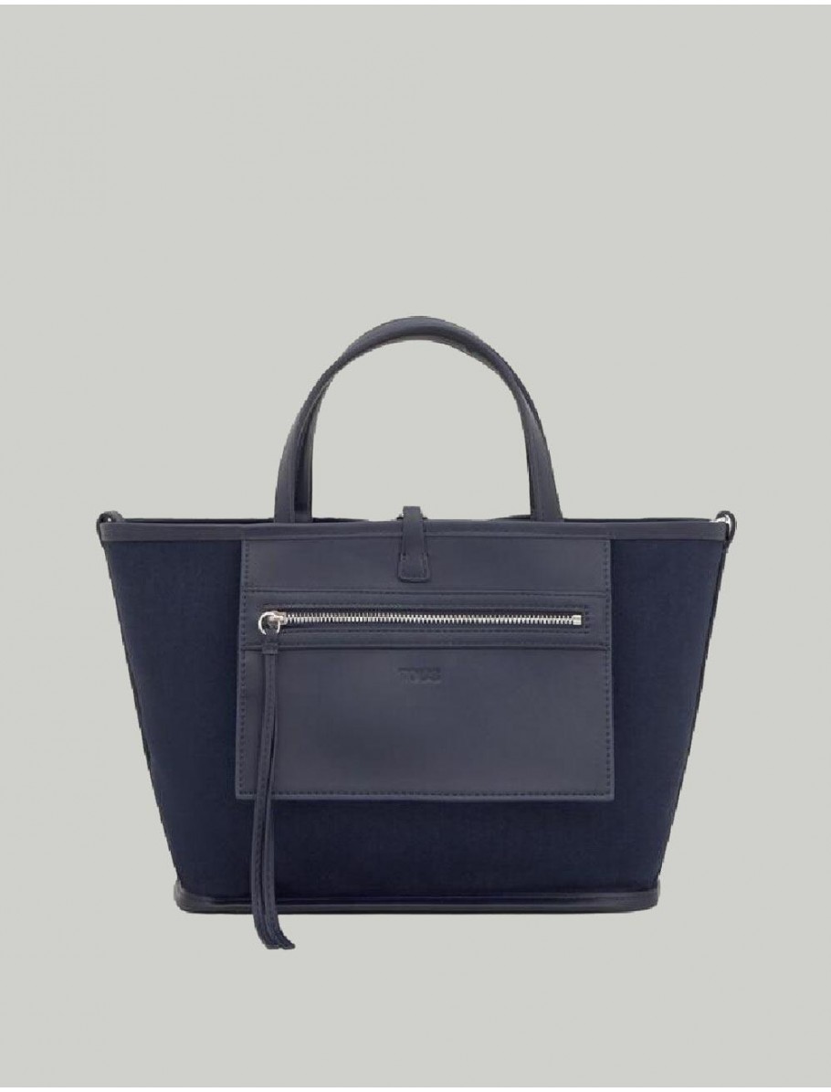 BOLSO REVERSIBLE TOUS DOUBLE WAY BEAR CAPAZO M MARINO