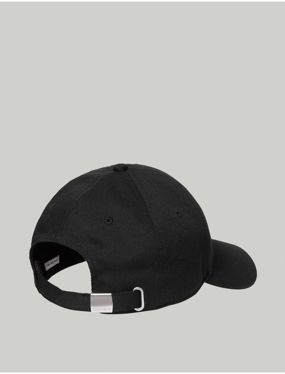 GORRA CALVIN KLEIN MONOGRAM EMBROIDERY NEGRO