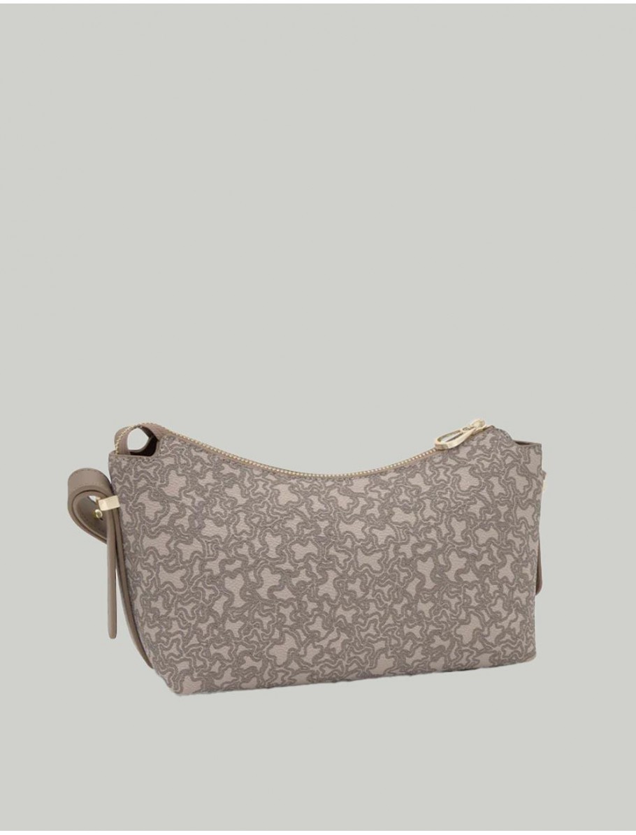 BOLSO TOUS KAOS MINI LINES BANDOLERA M TAUPE