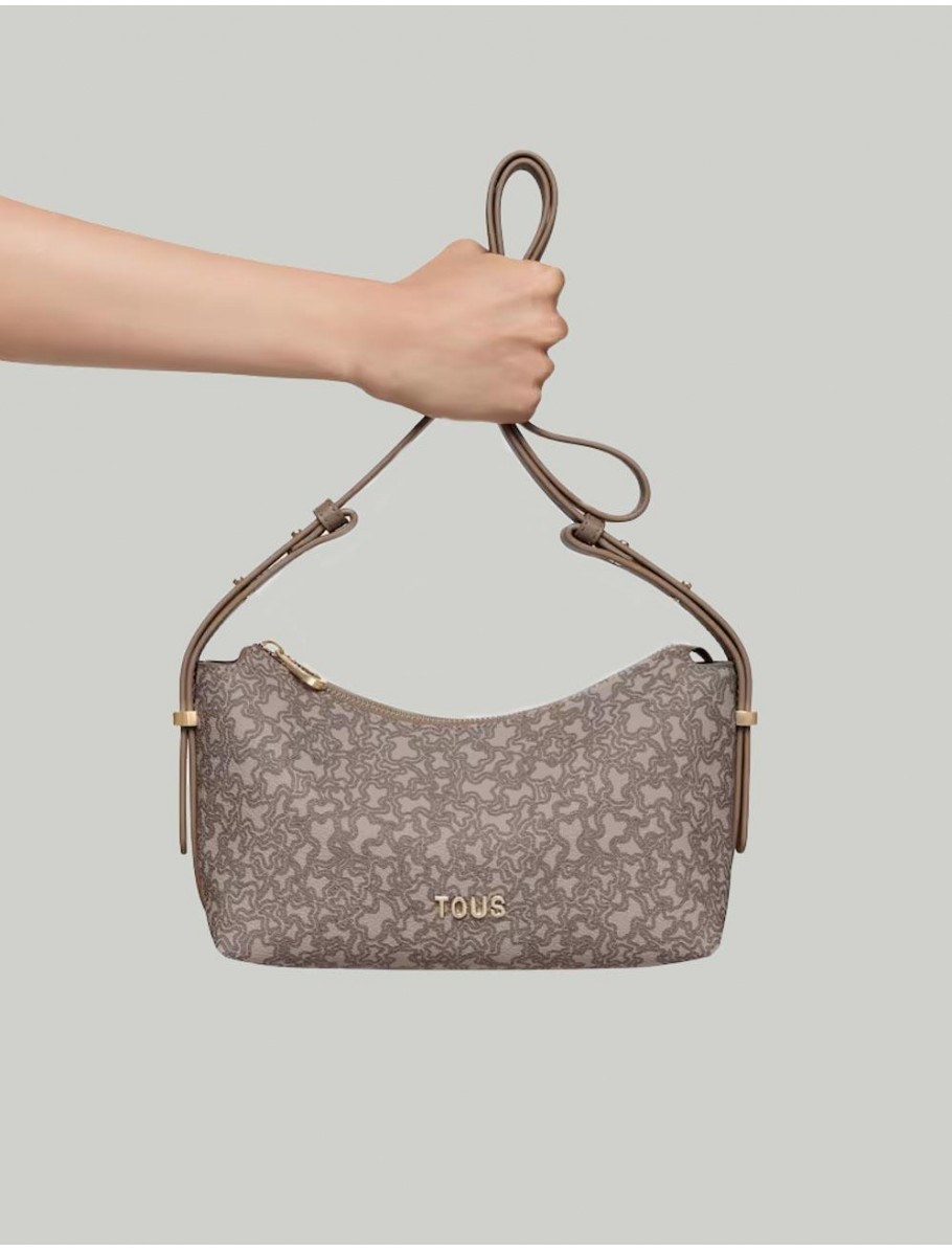 BOLSO TOUS KAOS MINI LINES BANDOLERA M TAUPE