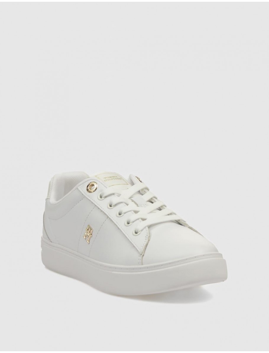 ZAPATILLA TOMMY HILFIGER ESSENTIAL ELEVATED COURT SNEAKER BLANCO