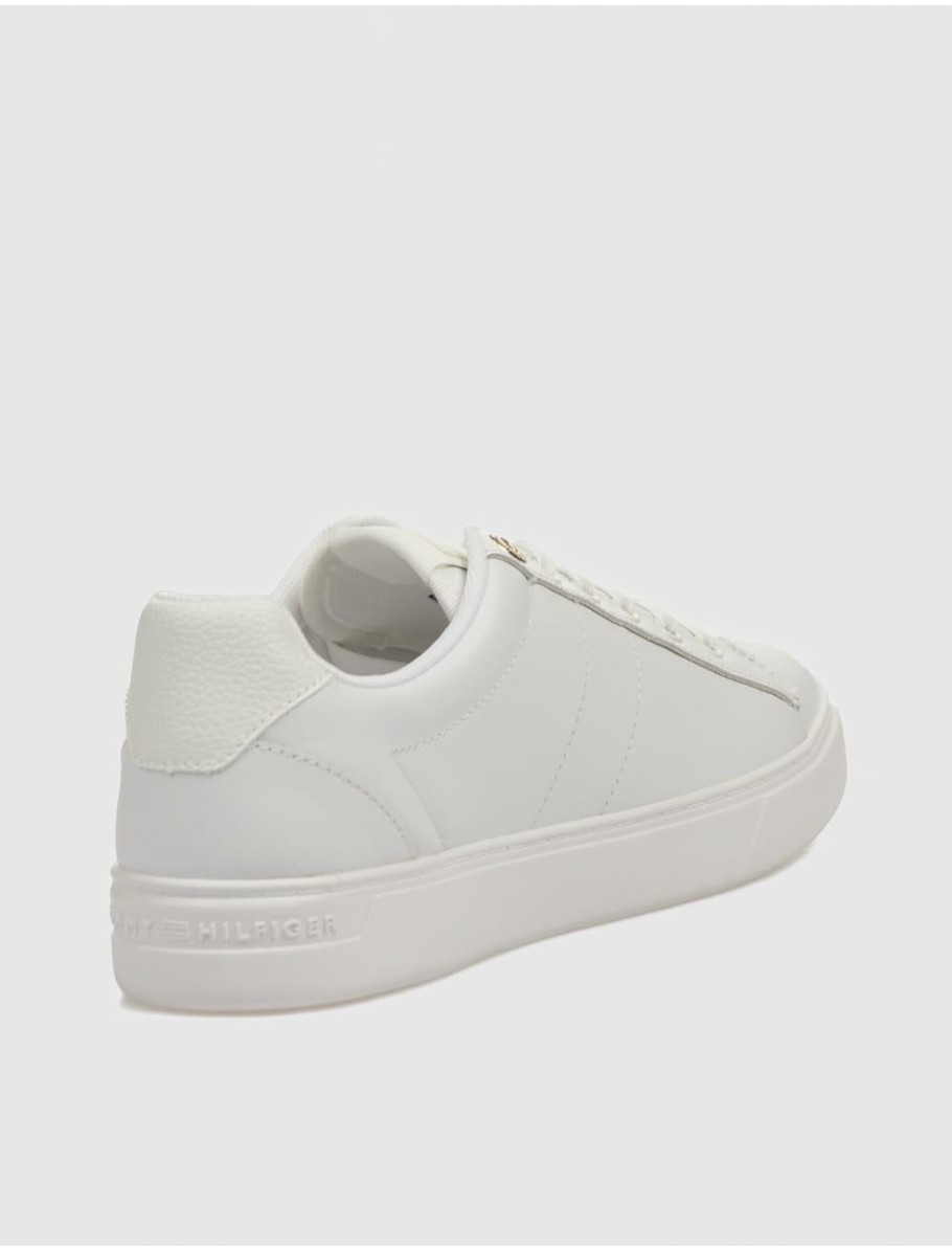 ZAPATILLA TOMMY HILFIGER ESSENTIAL ELEVATED COURT SNEAKER BLANCO