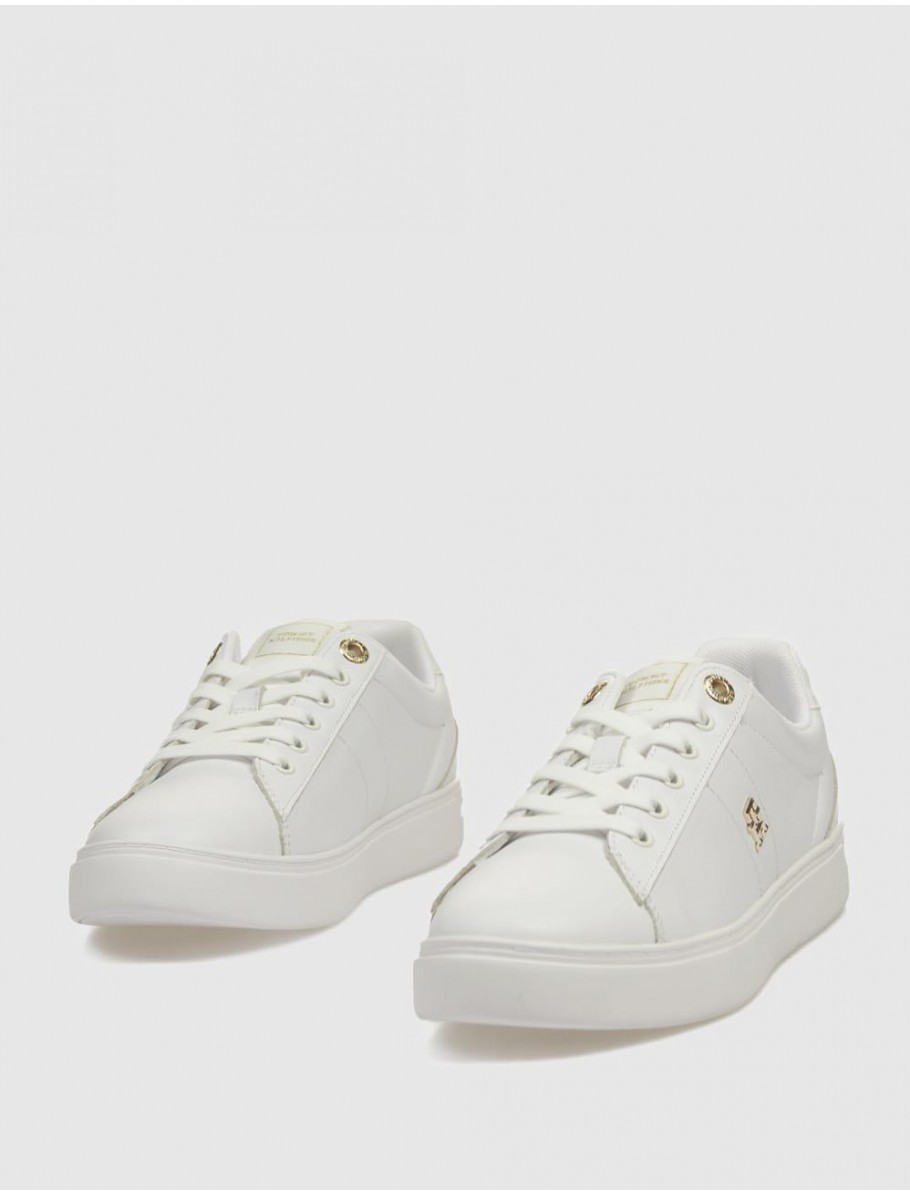 ZAPATILLA TOMMY HILFIGER ESSENTIAL ELEVATED COURT SNEAKER BLANCO