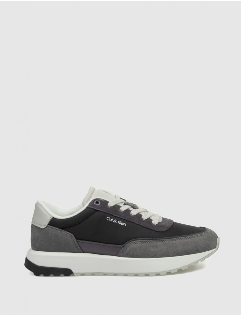 ZAPATILLA CALVIN KLEIN LOW TOP LACE UP REPREVE MIX GRIS