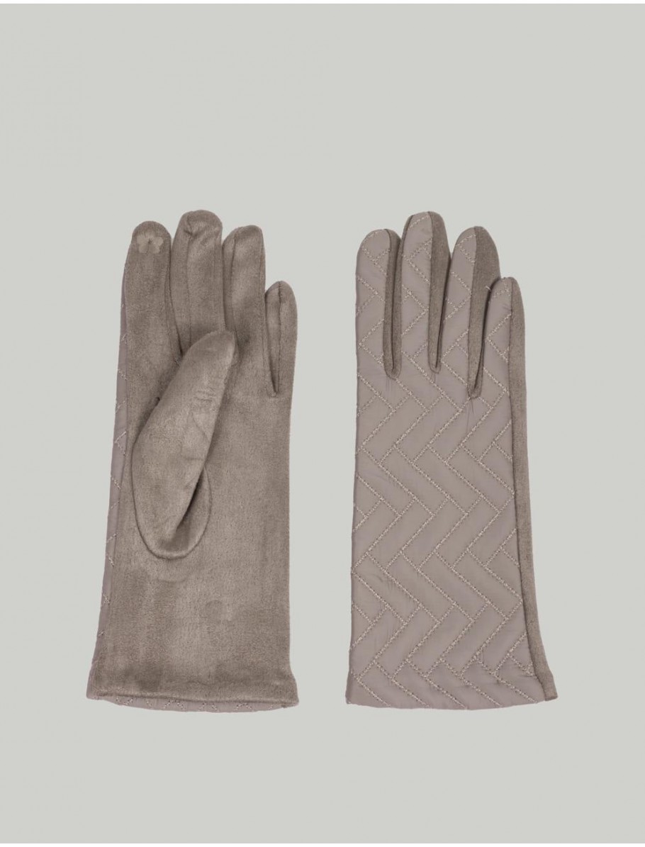 GUANTES OBVIO COMPLEMENTOS LENA TAUPE