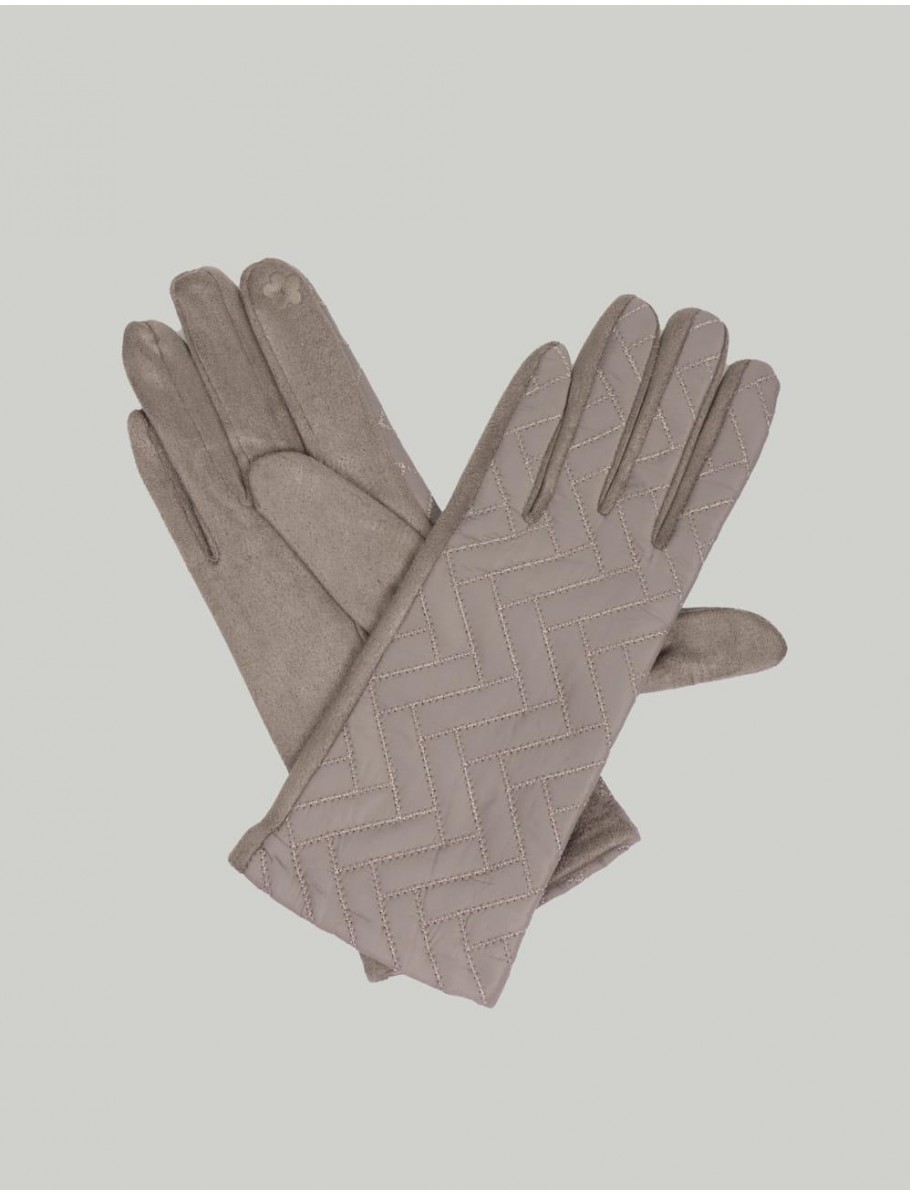 GUANTES OBVIO COMPLEMENTOS LENA TAUPE