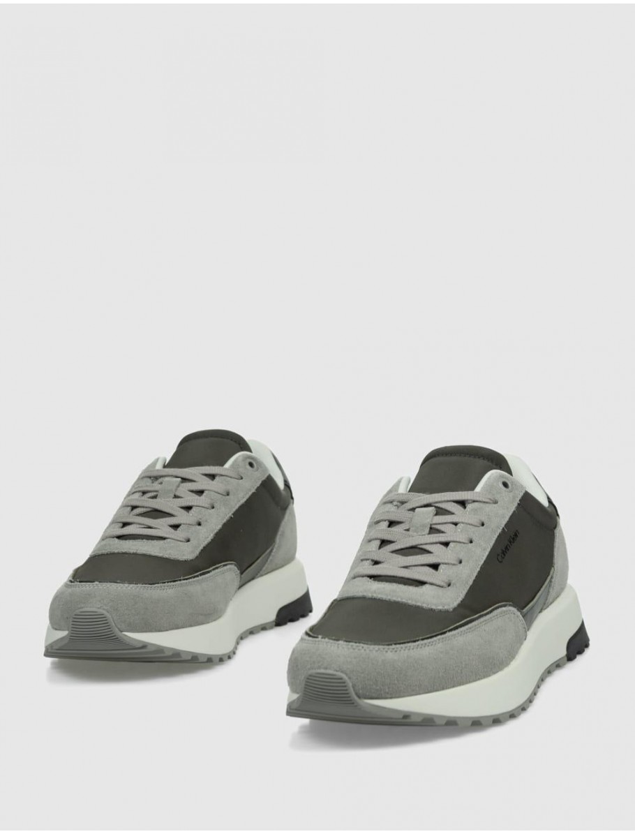 ZAPATILLA CALVIN KLEIN LOW TOP LACE UP REPREVE MIX VERDE