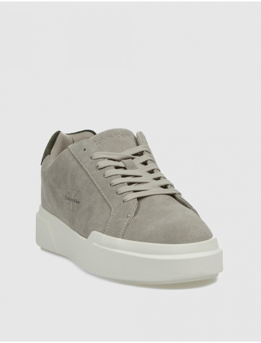 ZAPATILLA CALVIN KLEIN CHUNKY CUPSOLE LACEUP SU TAUPE