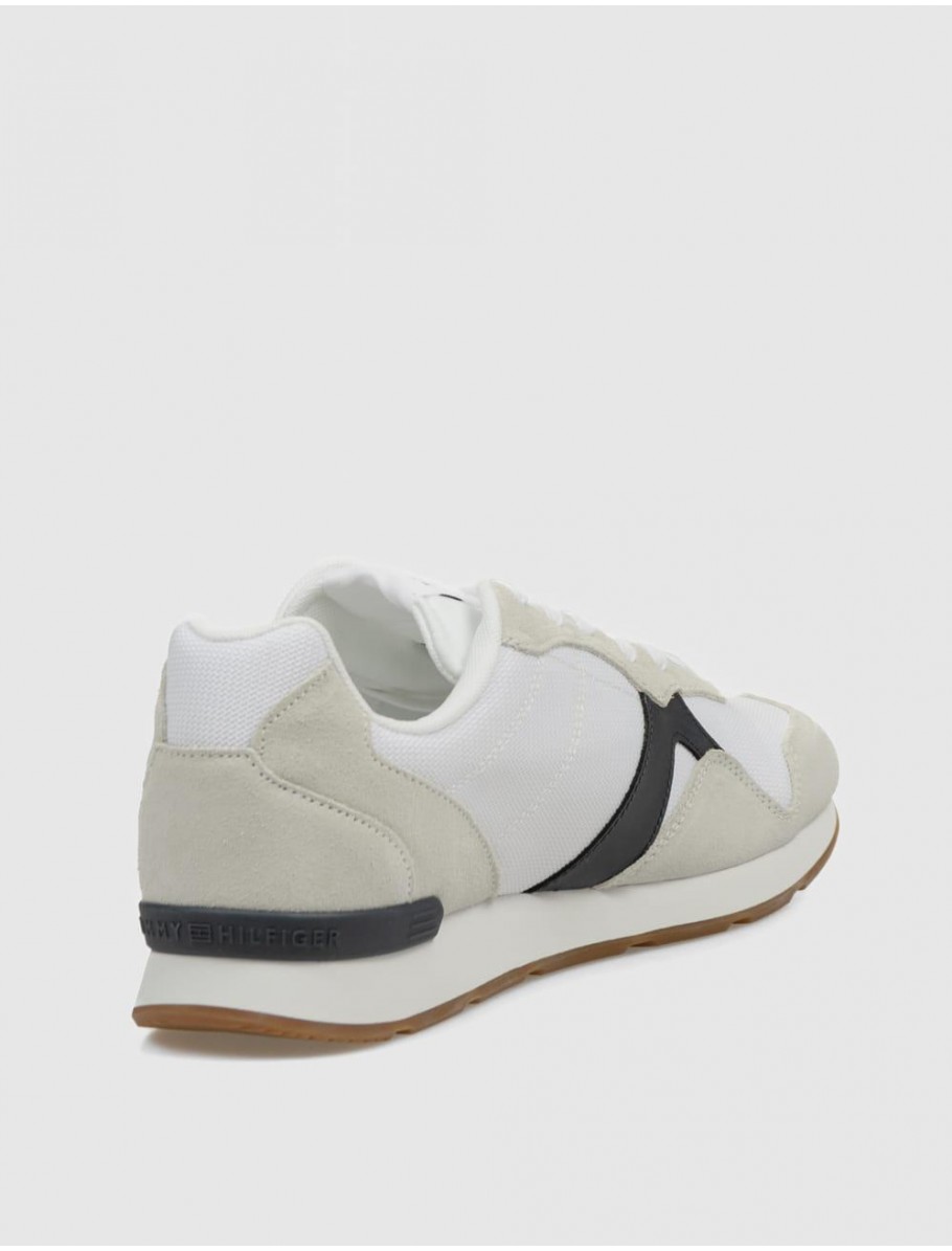 ZAPATILLA TOMMY HILFIGER RUNNER ICON MIX BLANCO