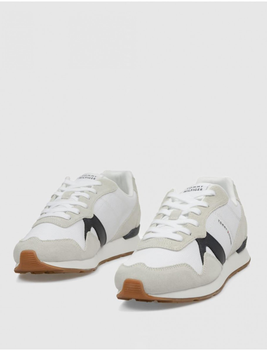 ZAPATILLA TOMMY HILFIGER RUNNER ICON MIX BLANCO