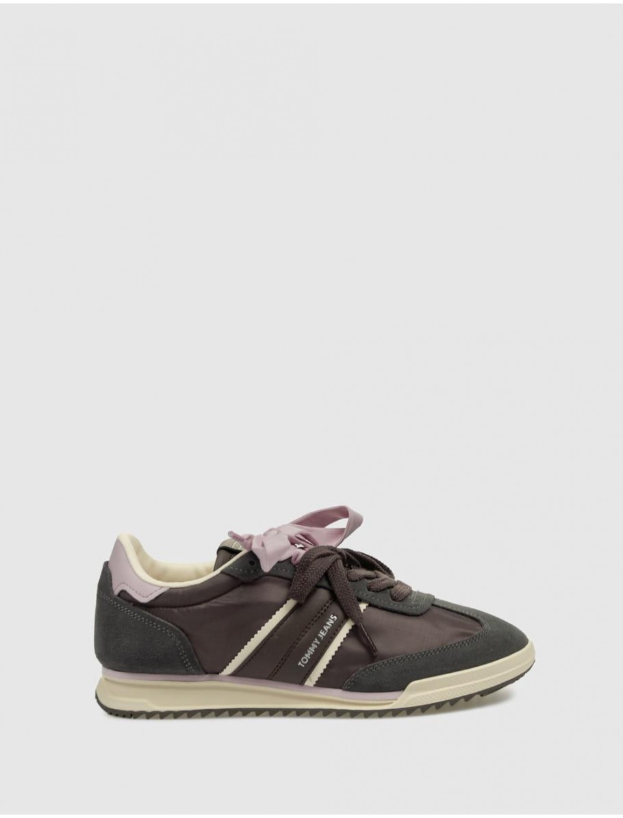 ZAPATILLA TOMMY HILFIGER TJW LOW PROFILE RUNNER MARRoN