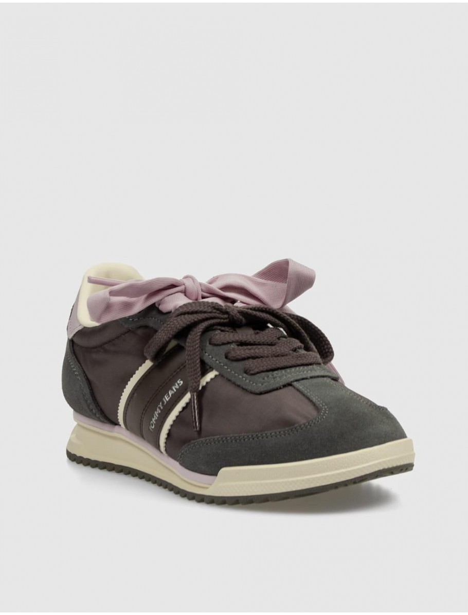 ZAPATILLA TOMMY HILFIGER TJW LOW PROFILE RUNNER MARRoN