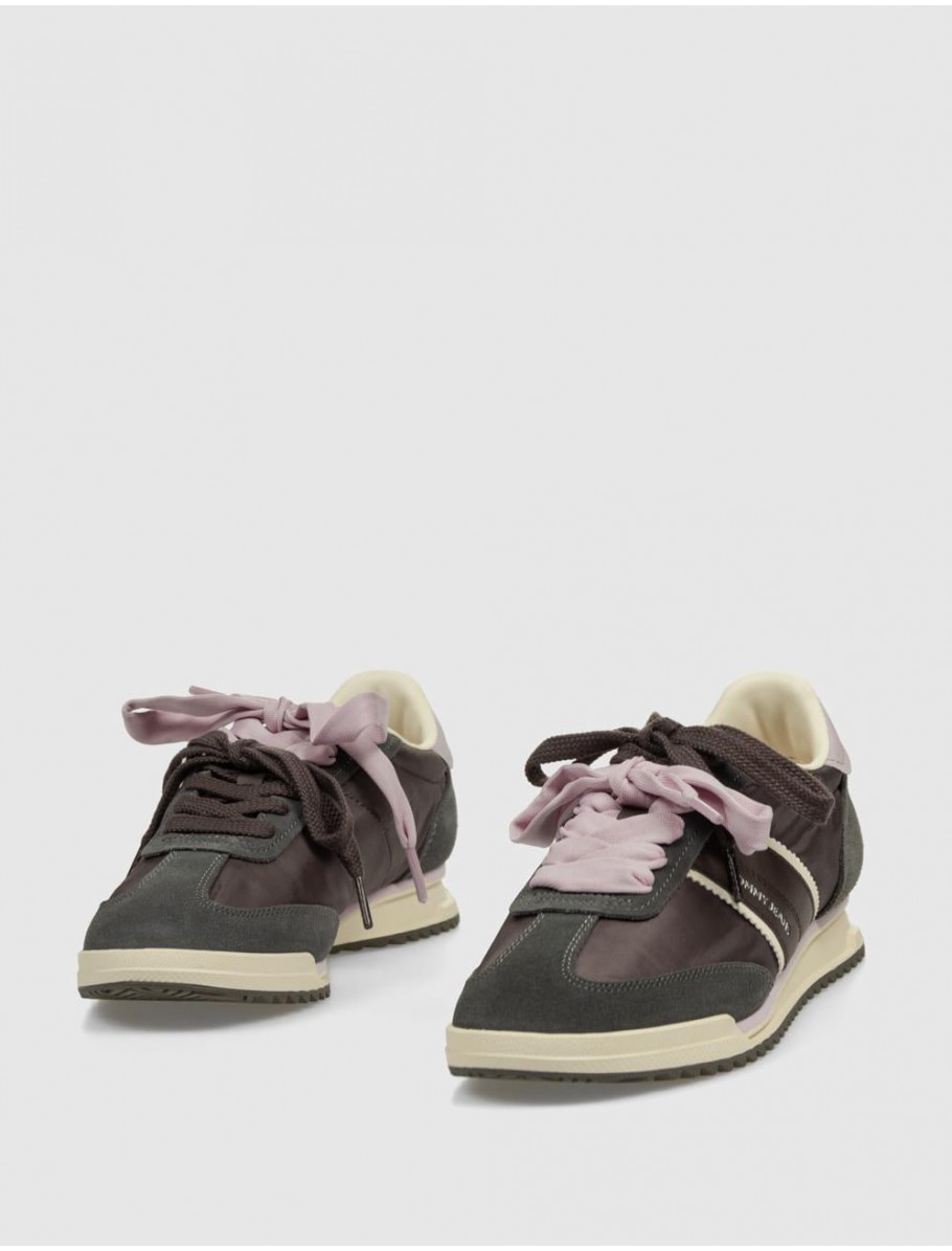ZAPATILLA TOMMY HILFIGER TJW LOW PROFILE RUNNER MARRoN