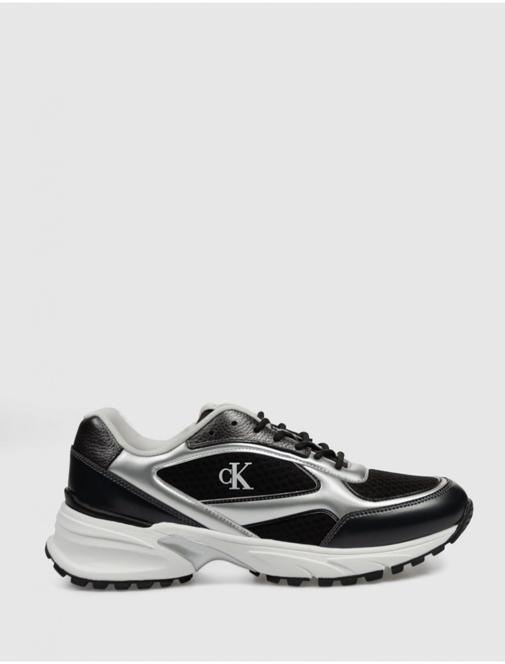 ZAPATILLA CALVIN KLEIN HIKE RUNNER MESH MIX NEGRO