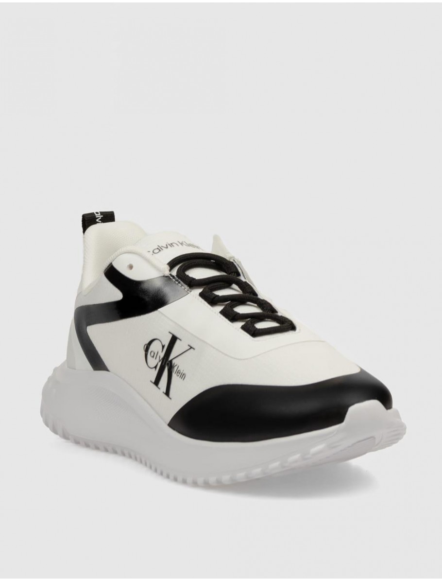 ZAPATILLA CALVIN KLEIN EVA RUNNER LOW LACE ML BLANCO