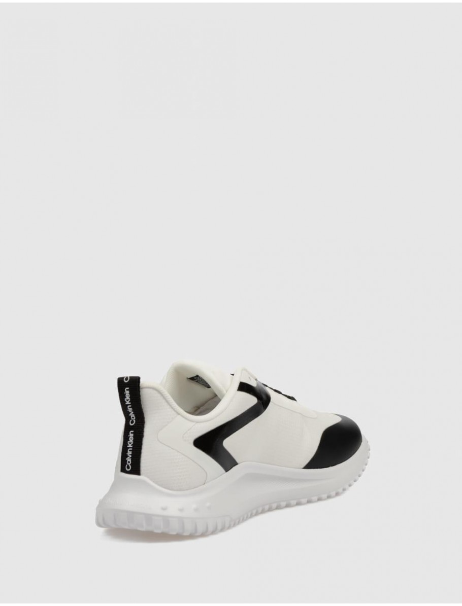 ZAPATILLA CALVIN KLEIN EVA RUNNER LOW LACE ML BLANCO