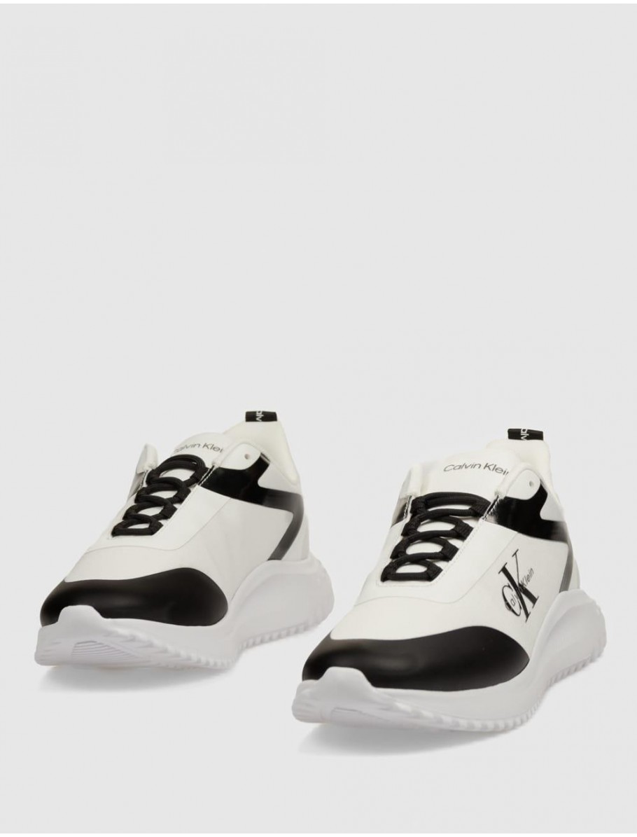 ZAPATILLA CALVIN KLEIN EVA RUNNER LOW LACE ML BLANCO