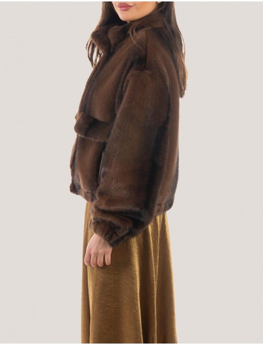 CHAQUETA OBVIO SIGRID MARRoN