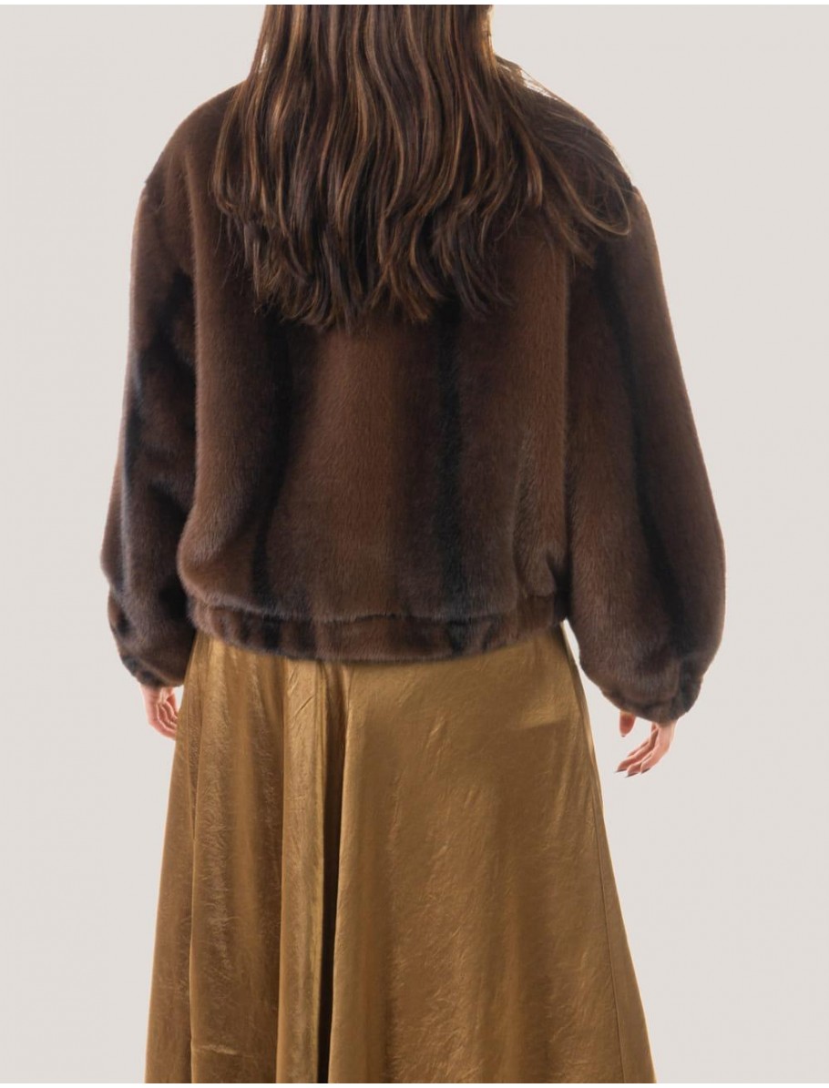 CHAQUETA OBVIO SIGRID MARRoN