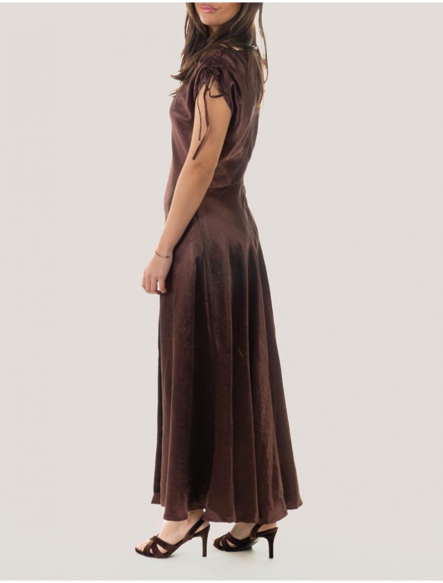 VESTIDO OBVIO KORA MARRÓN