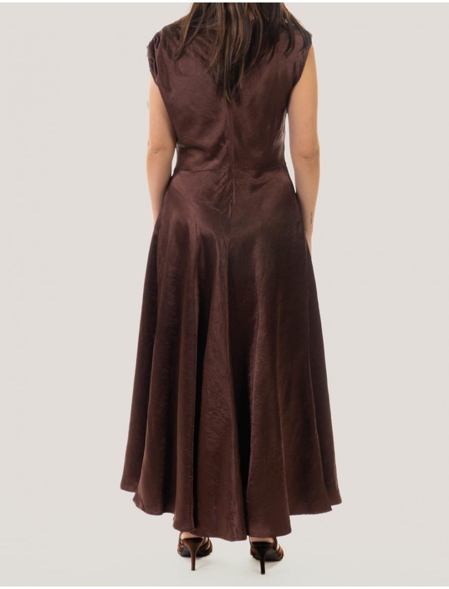 VESTIDO OBVIO KORA MARRÓN