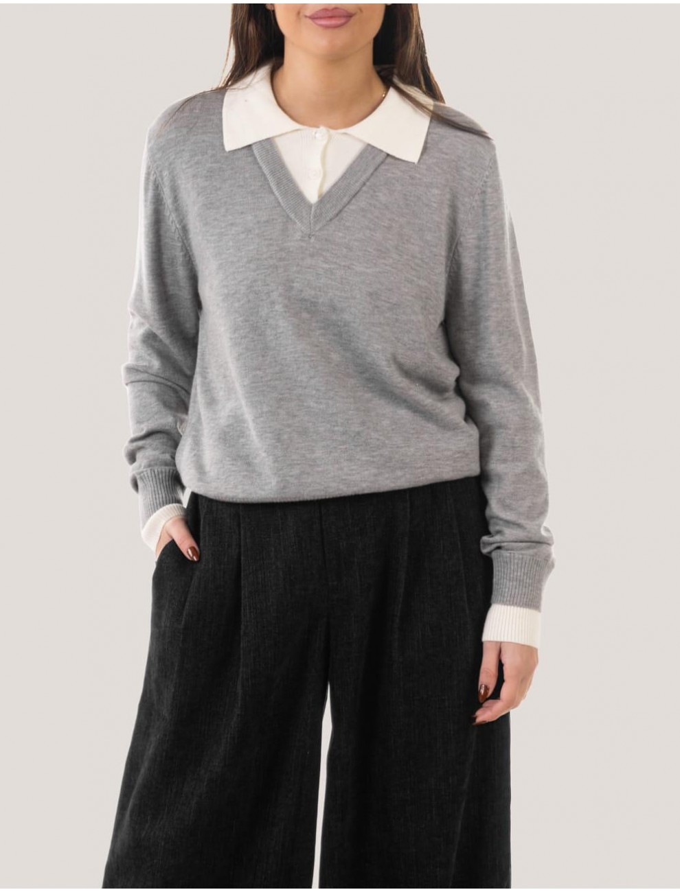 JERSEY OBVIO MIKA GRIS