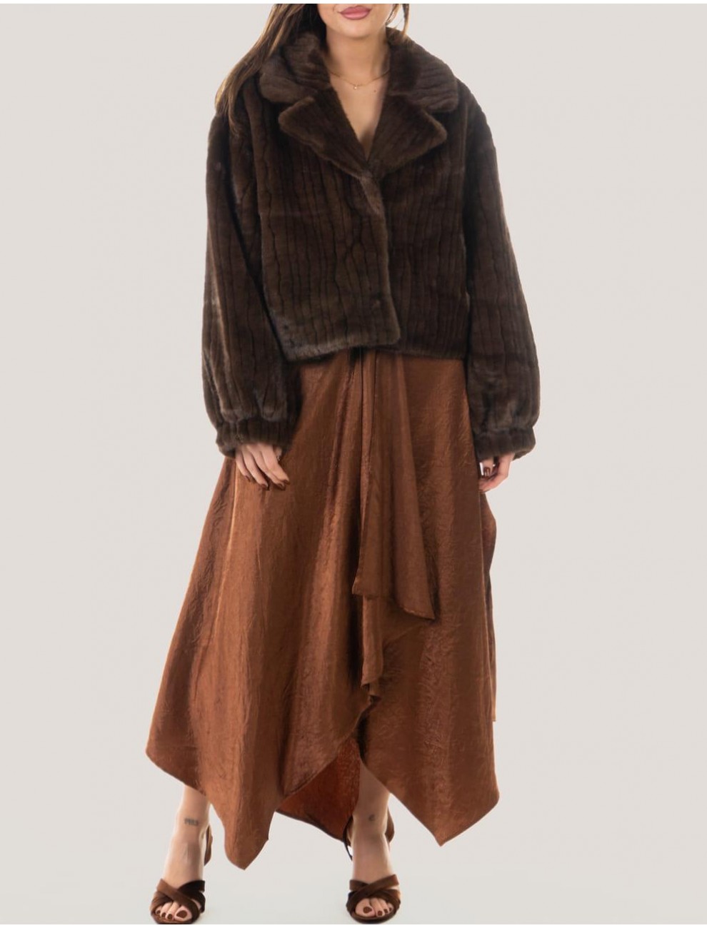 CHAQUETA OBVIO DALLAS MARRoN