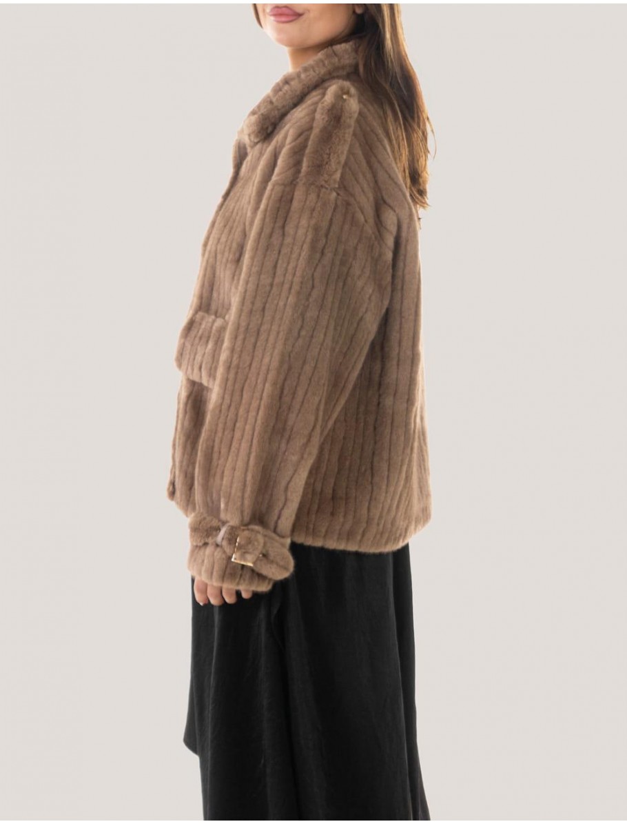 CHAQUETA OBVIO BONNIE TAUPE