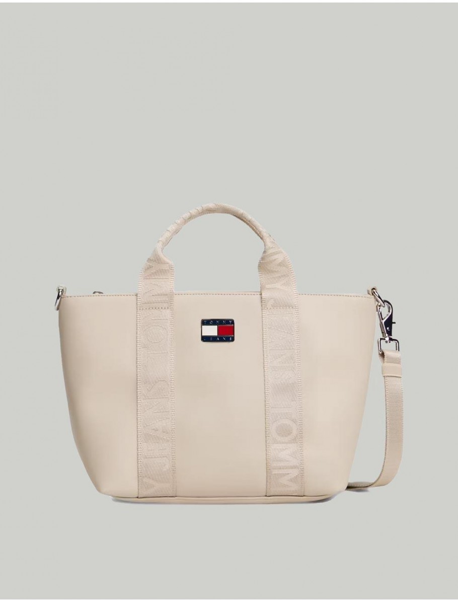 BOLSO TOMMY HILFIGER TJW DAILY ELEVATED MINI TOTE BEIG